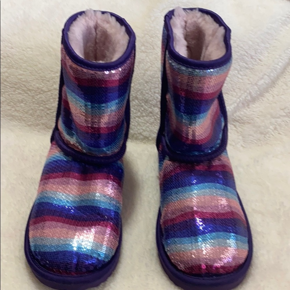 Child Sequin multicolored UGG boots